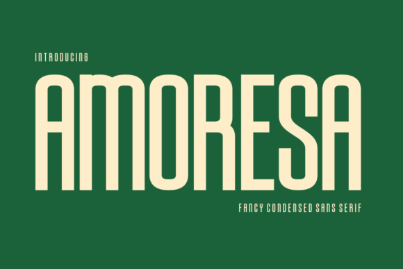 Amoresa: A Sleek Sans Serif Font for Digital Design