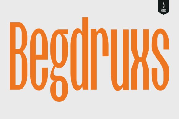 Begdruxs: A Condensed Sans Serif That Cuts Through the Feed