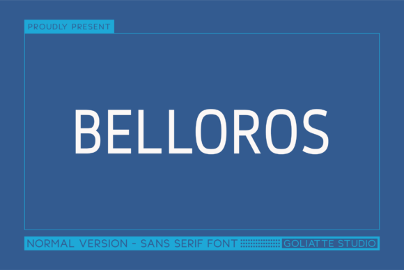 Belloros: A Clean, Modern Sans Serif Typeface for Makers