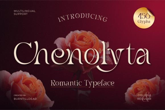 Chenolyta: A Romantic Serif Typeface for Editorial Elegance
