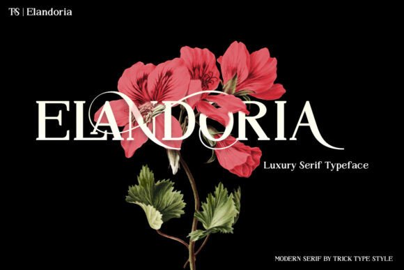 Elandoria: A Luxury Serif Typeface for Editorial Excellence