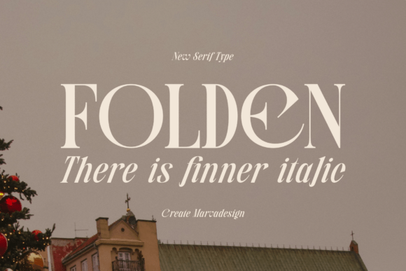 Folden: A Modern Serif Typeface for Digital Elegance