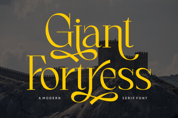 Giant Fortress: A Bold Serif Font for Professional Branding