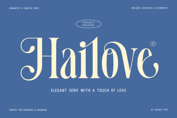 Hailove Serif Font: Timeless Elegance for Handmade Labels & Printables