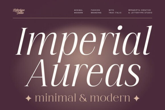Imperial Aureas: A Serif Font That Breathes With Your Words