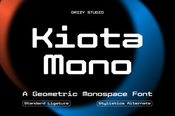 Kiota Mono: A Geometric Monospace Font for Digital Clarity