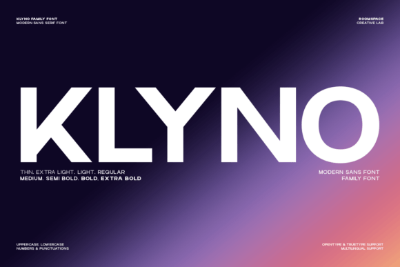 Klyno: A Modern Sans Serif Font for Digital Clarity