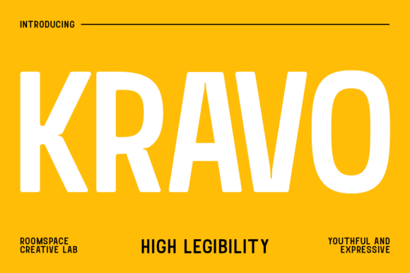 Kravo Regular: A Bold Sans Serif for Editorial Impact