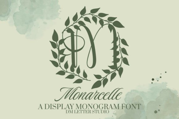 Monarcelle Monogram: A Refined Display Font for Editorial Design