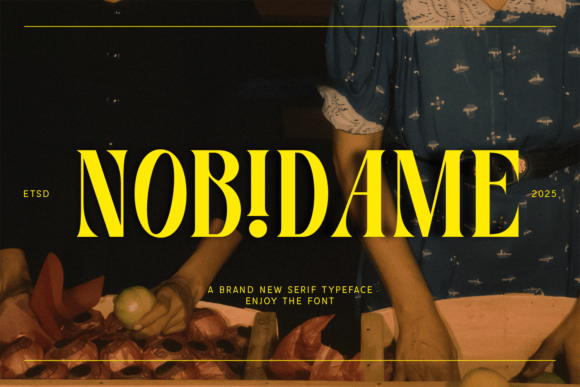 Nobidame: A Serif Font That Elevates Your Brand Identity