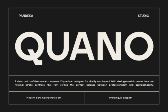Quano Typeface: A Modern Sans Serif for Digital Clarity