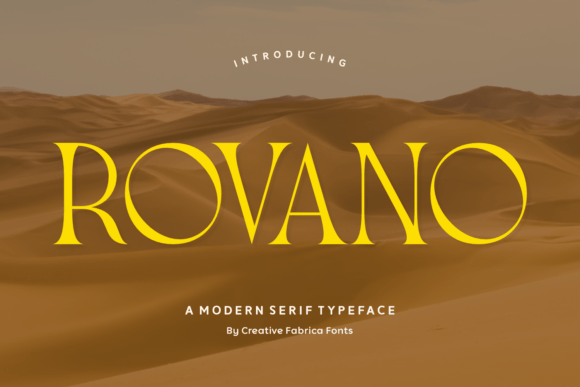 Rovano: A Serif Font That Speaks with Quiet Confidence