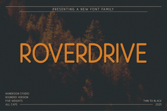 Roverdrive Rounded: A Warm, Confident Display Font for Editorial Design