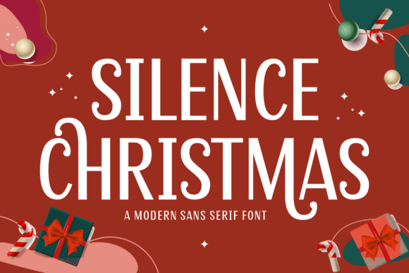 Silence Christmas: A Festive Sans Serif Font for Brand Warmth