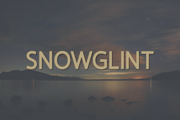 Snowglint: A Clean Sans Serif Font for Handmade Brands