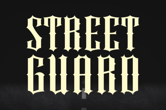 Street Guard: A Bold Blackletter Font for Digital Brand Impact