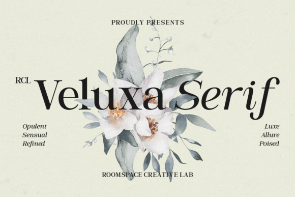 Veluxa Serif: A Luxe Display Font for Digital Branding