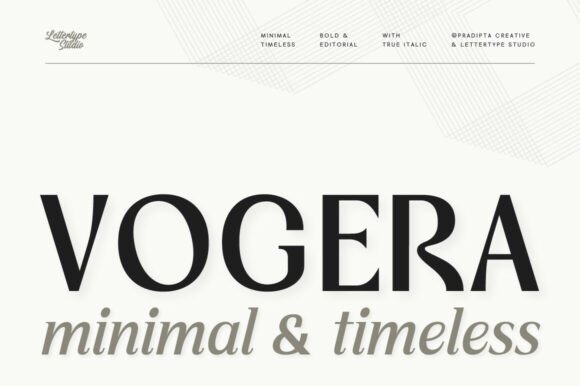 Vogera: A Timeless Serif Font for Trusted Branding