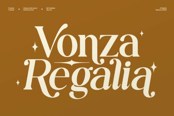 Vonza Regalia: A Serif Font That Breathes Quiet Confidence