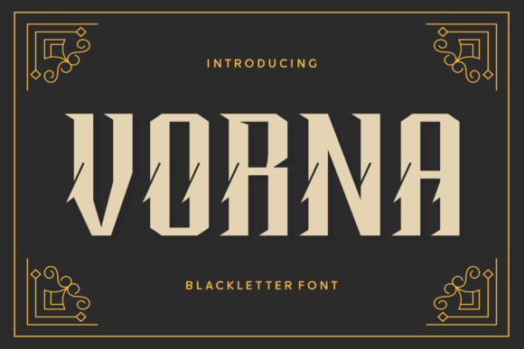Vorna: A Blackletter Font That Elevates Real Small Business Branding