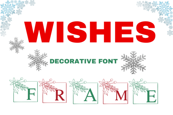Wishes Frame: A Thoughtful Decorative Typeface for Seasonal Branding
